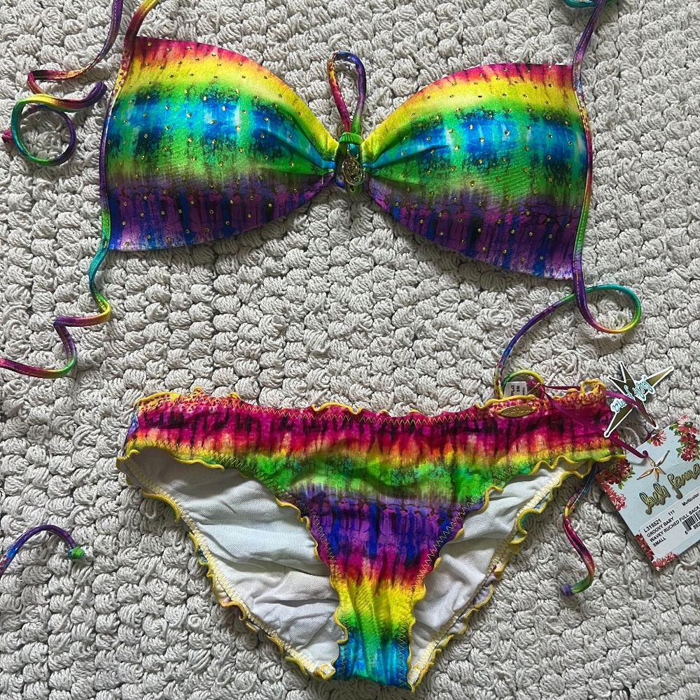 NWT Luli Fama Groovy Baby bikini